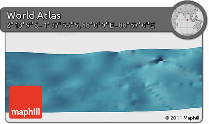 Satellite Panoramic Map of the Area around 1° 55' 32" S, 88° 28' 29" E