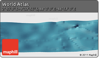 Satellite Panoramic Map of the Area around 1° 55' 32" S, 88° 28' 29" E