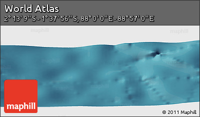 Satellite Panoramic Map of the Area around 1° 55' 32" S, 88° 28' 29" E