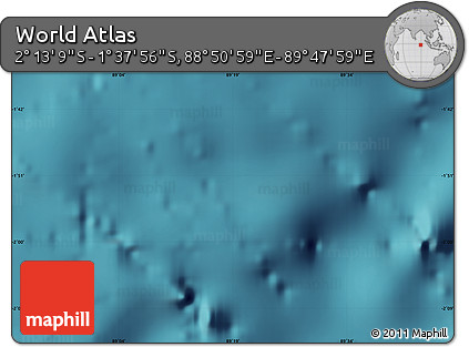 Satellite Map of the Area around 1° 55' 32" S, 89° 19' 29" E