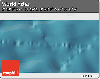 Satellite 3D Map of the Area around 1° 55' 32" S, 8° 25' 30" W
