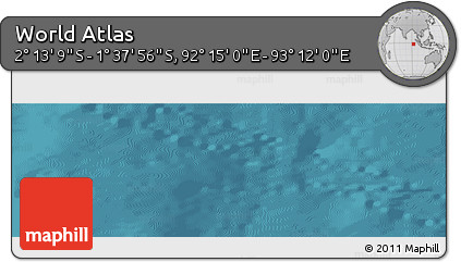 Satellite Panoramic Map of the Area around 1° 55' 32" S, 92° 43' 29" E