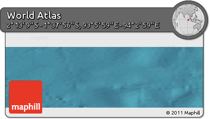 Satellite Panoramic Map of the Area around 1° 55' 32" S, 93° 34' 29" E