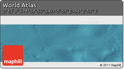 Satellite Panoramic Map of the Area around 1° 55' 32" S, 93° 34' 29" E
