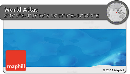 Political Panoramic Map of the Area around 1° 55' 32" S, 94° 25' 30" E