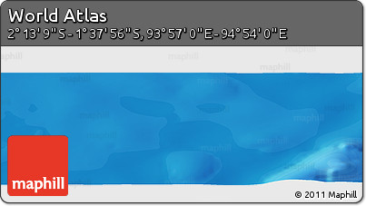 Political Panoramic Map of the Area around 1° 55' 32" S, 94° 25' 30" E