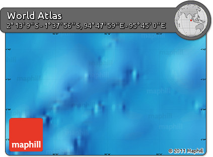 Physical Map of the Area around 1° 55' 32" S, 95° 16' 30" E