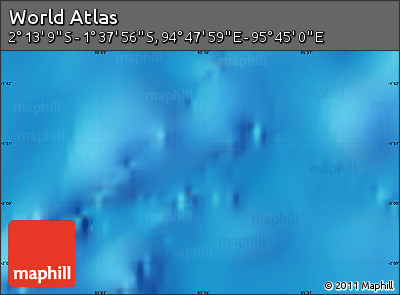 Physical Map of the Area around 1° 55' 32" S, 95° 16' 30" E