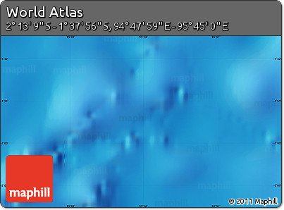 Physical Map of the Area around 1° 55' 32" S, 95° 16' 30" E