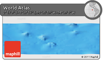 Physical Panoramic Map of the Area around 1° 55' 32" S, 95° 7' 30" W