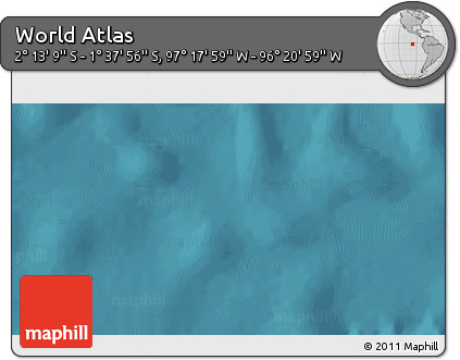 Satellite 3D Map of the Area around 1° 55' 32" S, 96° 49' 29" W