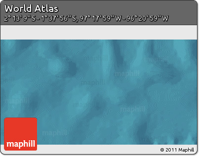 Satellite 3D Map of the Area around 1° 55' 32" S, 96° 49' 29" W