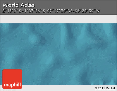 Satellite 3D Map of the Area around 1° 55' 32" S, 96° 49' 29" W