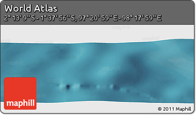 Satellite Panoramic Map of the Area around 1° 55' 32" S, 97° 49' 29" E