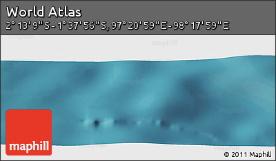 Satellite Panoramic Map of the Area around 1° 55' 32" S, 97° 49' 29" E