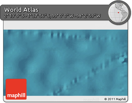 Satellite 3D Map of the Area around 1° 55' 32" S, 98° 31' 30" W