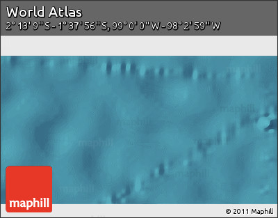 Satellite 3D Map of the Area around 1° 55' 32" S, 98° 31' 30" W
