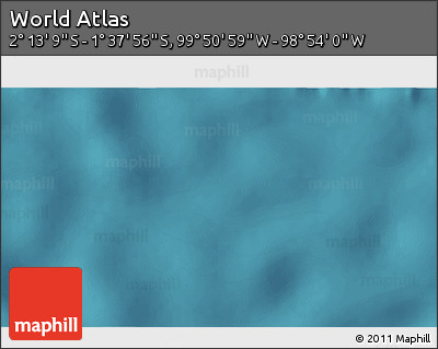 Satellite 3D Map of the Area around 1° 55' 32" S, 99° 22' 30" W