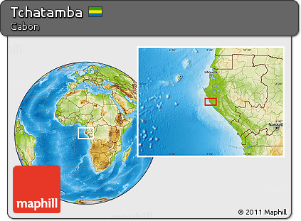 Physical Location Map of Tchatamba