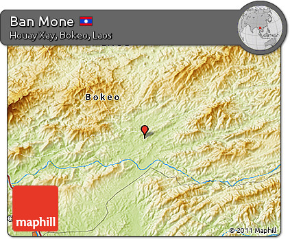 Physical 3D Map of Ban Mone