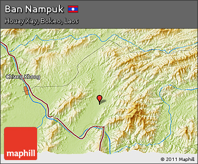 Physical 3D Map of Ban Nampuk