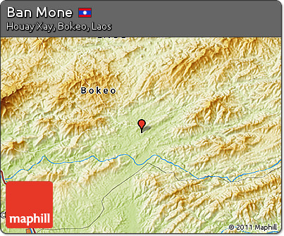 Physical 3D Map of Ban Mone