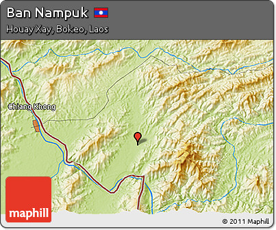 Physical 3D Map of Ban Nampuk