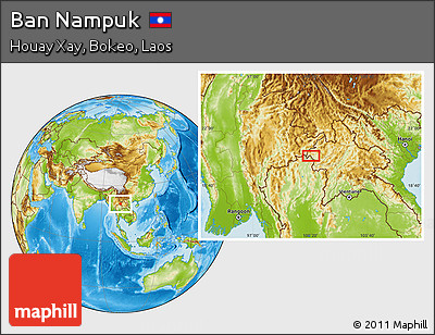 Physical Location Map of Ban Nampuk