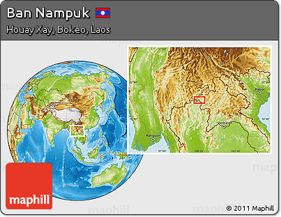 Physical Location Map of Ban Nampuk