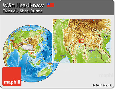 Physical Location Map of Wān Hsa-li-naw