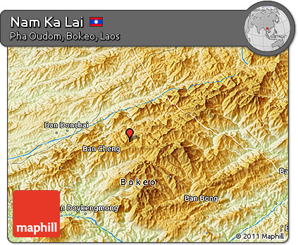 Physical 3D Map of Nam Ka Lai