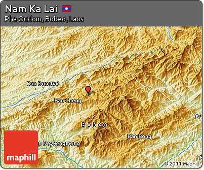 Physical 3D Map of Nam Ka Lai