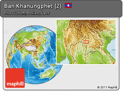 Physical Location Map of Ban Khanungphèt (2)