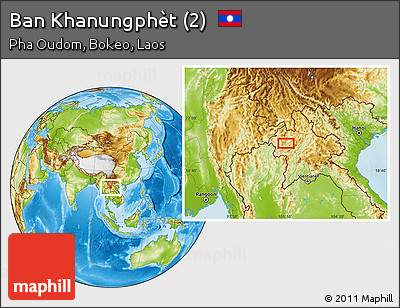 Physical Location Map of Ban Khanungphèt (2)
