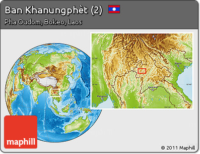 Physical Location Map of Ban Khanungphèt (2)