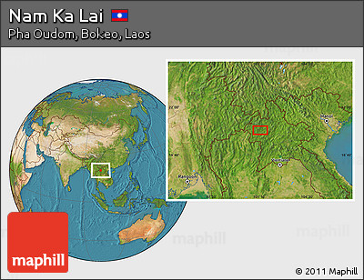 Satellite Location Map of Nam Ka Lai