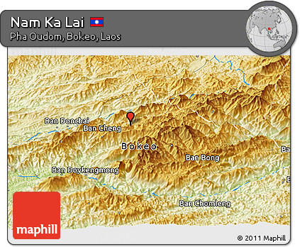 Physical Panoramic Map of Nam Ka Lai