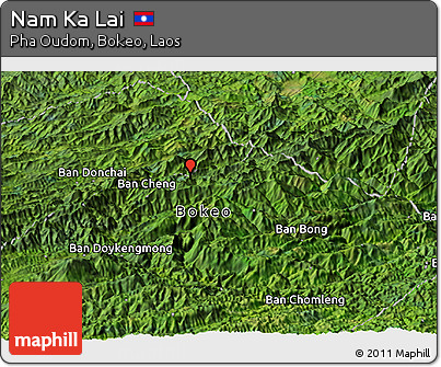 Satellite Panoramic Map of Nam Ka Lai