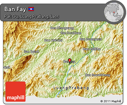 Physical 3D Map of Ban Fay