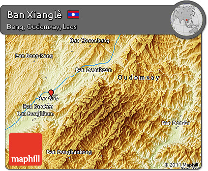 Physical 3D Map of Ban Xianglè