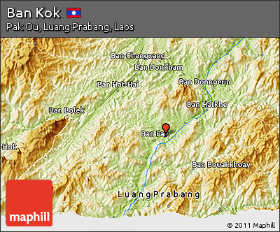Physical 3D Map of Ban Kok