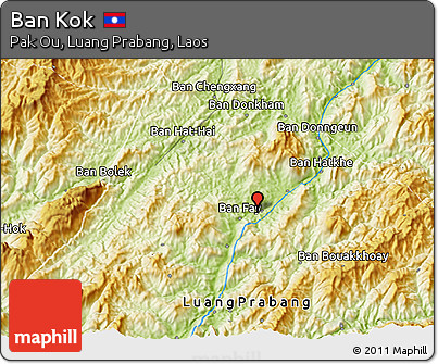 Physical 3D Map of Ban Kok