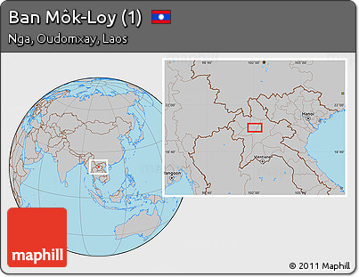 Gray Location Map of Ban Môk-Loy (1)