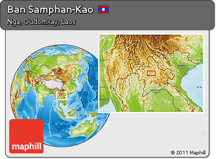 Physical Location Map of Ban Samphan-Kao