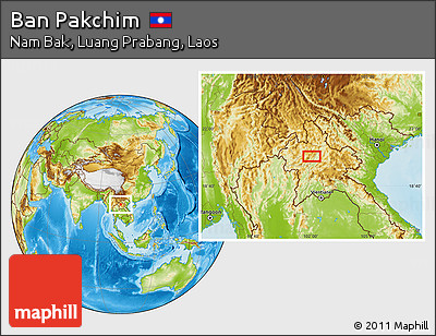 Physical Location Map of Ban Pakchim