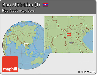 Savanna Style Location Map of Ban Môk-Lôm (1)