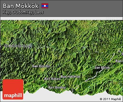 Satellite Panoramic Map of Ban Môkkôk