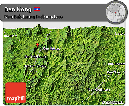 Satellite 3D Map of Ban Kong