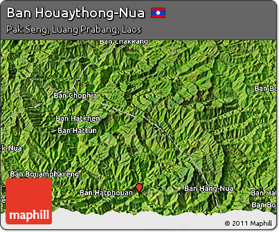 Satellite 3D Map of Ban Houaythong-Nua