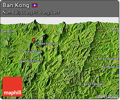 Satellite 3D Map of Ban Kong